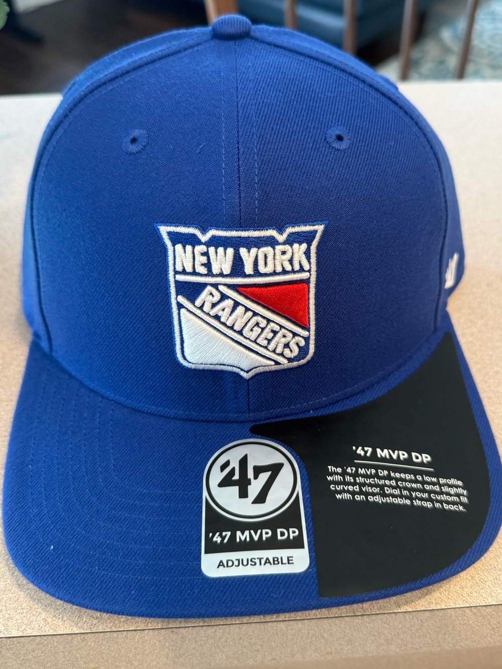 NEW ‘47 MVP DP New York Rangers Royal Blue Hat